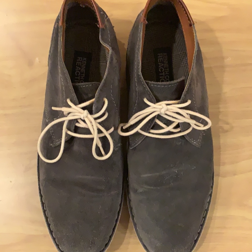 Kenneth Cole Reaction Men’s Desert Wind Suede Chukka Boots Gray Size 10
